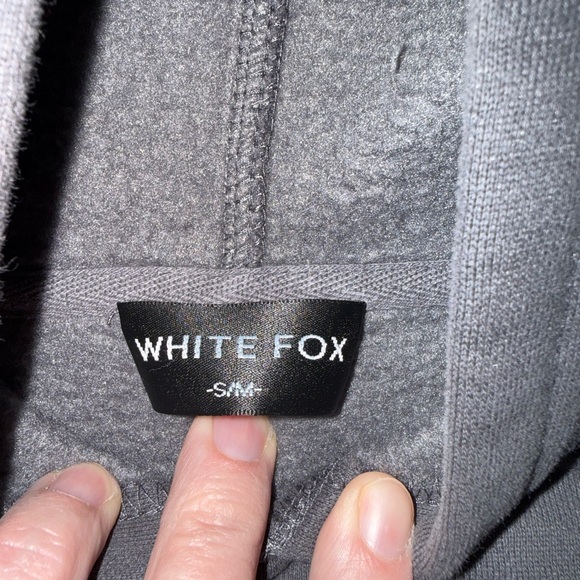 White Fox Boutique Black Hoodie with Pink Logo - Picture 2 of 4